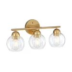 Pia Ricco 18.32 In. 3-LIGHT Gold Vanity Lights Bathroom Fixture. Fixed Price $26.99.