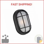 Hampton Bay Black Outdoor Led Wall Lantern. Fixed Price $34.02.