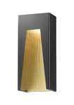 Z-lite 561B Millenial 18" Tall Wall Sconce Black / Gold Chiseled Glass. Fixed Price $194.22.