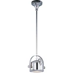 Maxim Hi-bay 1-LIGHT Pendant/flush Mount/wall Sconce Satin Nickel 25128FTSN. Fixed Price $59.99.