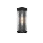 Elegant Lighting Swain 6.5" Outdoor Sconce, Black/clear - OD370W16BK. Fixed Price $180.00.