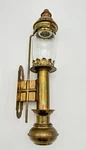 Vintage Brass & Glass Great Western Railway Train Carriage Lantern Wall Sconce. Fixed Price $148.71.
