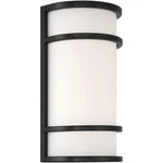 Access Lighting 20105LEDMG-BL/ACR Cove 12 Inch Black Outdoor Wall Sconce. Fixed Price $158.00.