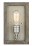 Home Decorators Palermo Grove 7 In. 1-LIGHT Antique Nickel Farmhouse Sconce. Fixed Price $26.47.