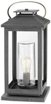 Hinkley Atwater 21 1/2" High Ash Bronze Outdoor Pier Light. Fixed Price $449.00.