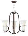 Hinkley Lauren 3 Light Victorian Bronze Chandelier Orig $600. Fixed Price $143.99.