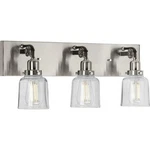3 Light - Bell Shade Farmhouse Style 24 Inches Wide By 9.5. Fixed Price $186.95.