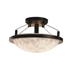 Justice Design Clouds Ring 14" Semi-flush, Rnd, 16", Dk Brz, Led. Fixed Price $422.40.