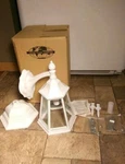 Trans Globe Lighting Unused Uninstalled 20" White Outdoor Porch Lantern. Fixed Price $65.00.