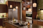Kichler Brinbourne Mini Pendant Light, Anvil Iron W/ Satin Opal Glass 42265AVI. Fixed Price $33.99.