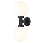 Z-lite Laurent Light Outdoor Wall Sconce, Black/opal 597M2-BK. Fixed Price $230.00.