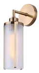 Canarm Daphne 1-LIGHT Wall Sconce, Gold Finish With Frosted Glass Shade, Easy---. Fixed Price $48.00.