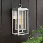 Hinkley Republic 16" High Satin Nickel Outdoor Wall Light. Fixed Price $279.00.