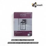 Home Decorators Aged Iron Outdoor Led Wall Lantern W/crackle Glass. Fixed Price $39.90.