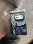 8.5" Hampton Bay Black Outdoor Led Wall Lantern Frosted Glass Shade 1000 640 809. Fixed Price $26.17.