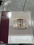 Wesbourne 3-LIGHT Black Flush Mount With Clear Glass Crystal Shade. Fixed Price $120.00.