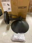 Kichler 49061BKT Ripley 12" Outdoor Wall Light In Black For Doors, Garage, Porch. Fixed Price $149.99.