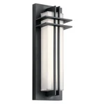 Kichler 49297LED Manhattan 16" Tall Integrated Outdoor Wall - Black. Fixed Price $319.99.