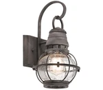 Kichler Bridge Point Outdoor Wall Sconce, Light Incandescent 100 Watts, Zinc. Fixed Price $140.00.