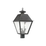 Livex Lighting 2169-61 Mansfield 3-LIGHT Outdoor Post Head, Charcoal. Fixed Price $415.01.