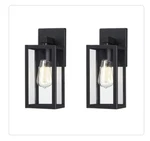 Hukoro Martin 13 Matte Black Outdoor Wall Lantern Sconces (2-PACK). Fixed Price $32.59.