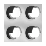 Outdoor Wall Sconce 1800 Lumen Porch Light 18W 6500K Black Modern Exterior Li.... Fixed Price $131.31.