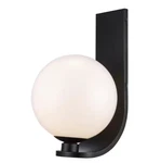 Lane 14" 1-LIGHT Black Outdoor Wall Fixture White Opal Glass Globe Shade. Fixed Price $69.99.