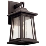 Kichler 1 Light Outdoor Wall, Rubbed Bronze - 49909RZ. Fixed Price $194.97.