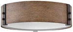 Hinkley Sawyer 15"W Sequoia Faux Wood Outdoor Ceiling Light. Fixed Price $399.00.