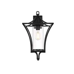 Elegant Lighting Belgrade 1LT 12" Outdoor Wall Sconce, Black/clear - OD311W21BK. Fixed Price $234.00.