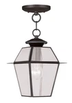 Livex Lighting 2183-07 Westover 7.5 Inch Bronze Outdoor Pendant Lantern. Fixed Price $185.96.