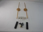 Tropwellhouse 0112G - Set, 28.3" Rechargeable, Dimmable Led Wall Sconces, Gold. Fixed Price $80.01.