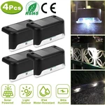 4 X Solar Powered Led Deck Lights Waterproof Garden Path Stairs Fence Step Lamp. Fixed Price $13.71.