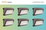 -pack Outdoor Led Wall Light Cct Adjustable 60/90/100/120W With Photocell. Fixed Price $396.00.