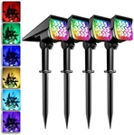 4 Solar Garden Lights Rgb Color Change Led Outdoor Landscape Lamps Pathway Lawn. Fixed Price $52.24.