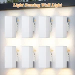 Letry 8 Pack Led Light Sensing Rectangle Outdoor Waterproof Wall Sconce 10.63IN. Fixed Price $256.08.