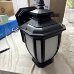 Kichler 9039BK Salisbury 1-LIGHT 10.25" Small Outdoor Wall Black Finish. Fixed Price $25.00.