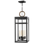 Hinkley Lighting Porter 4 Outdoor Lg 1 Tier Pendant, Black 2808BK-LL. Fixed Price $818.55.