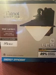 Patriot Lighting "pierce" Outdoor Wall Lantern, Sconce-black W/ Frosted Glass. Fixed Price $25.50.