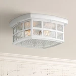Quoizel Stonington 12" Wide Fresco Outdoor Ceiling Light. Fixed Price $151.99.