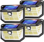 Tecknet 231 Led Solar Motion Lights Outdoor Waterproof, 4 Pack 300 Security Wal. Fixed Price $33.74.