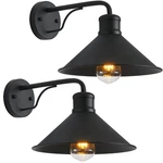 2 Pack Outdoor Wall Lights Mount For House, Porch Fixtures, Matte .... Fixed Price $64.59.