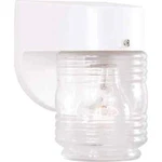 Volume Lighting White Indoor/outdoor Wall Lantern Sconce Honey Jar Glass Shad. Fixed Price $21.44.