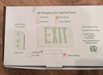 Etoplighting AGG745 Led Emergency Exit Fixture Double Face And Nob. Fixed Price $12.00.