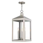 Livex Lighting 20587-91 Nyack 3 Brushed Nickel Outdoor Pendant Lantern. Fixed Price $642.99.