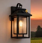 Lnc 1-LIGHT Black Modern Bubble Glass Outdoor Wall Lantern New Item. Fixed Price $48.80.