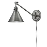 Hinkley 3690PL Arti Swing Arm 1 Led Light Wall Sconce-polished Antique Nickel. Fixed Price $265.05.