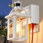Yisuro Porch Lights With Gfci Outlet, Dusk To Dawn 1 Pcs White, Pack. Fixed Price $84.99.