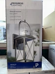 Progress Lighting Woodcliff 1-LIGHT 20 In. Weathered Brass Outdoor Wall Lantern. Fixed Price $70.00.