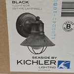 Kichler Seaside Outdoor Wall Light 6" X 7.5" Black - 9021BK. Fixed Price $44.95.